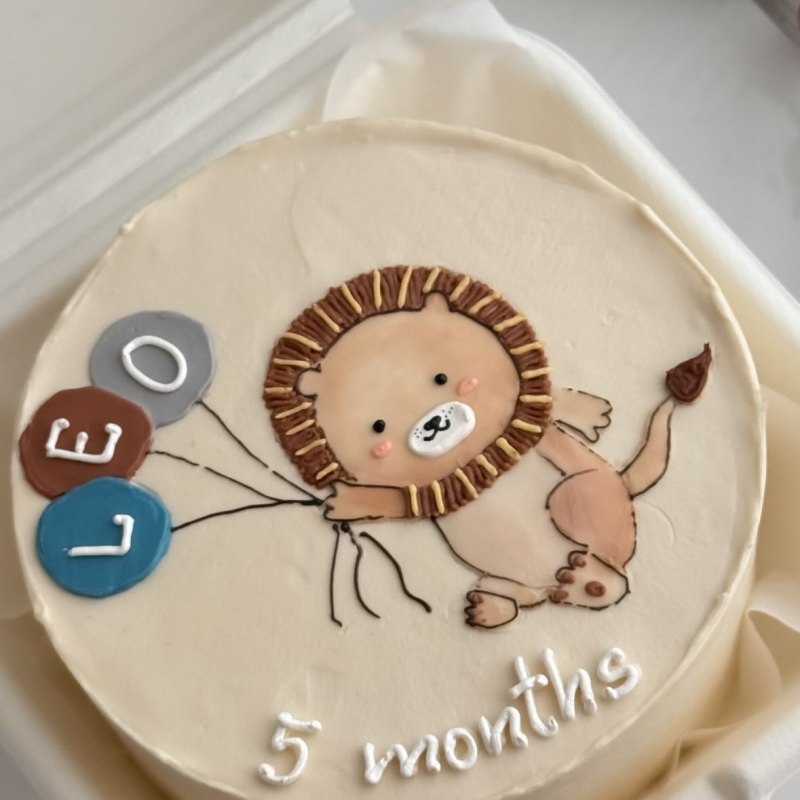 Uşaq bento tortu «Aslan 5 months»