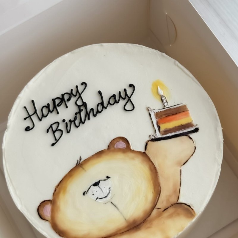 Kids bento cake «Ayı və tort»