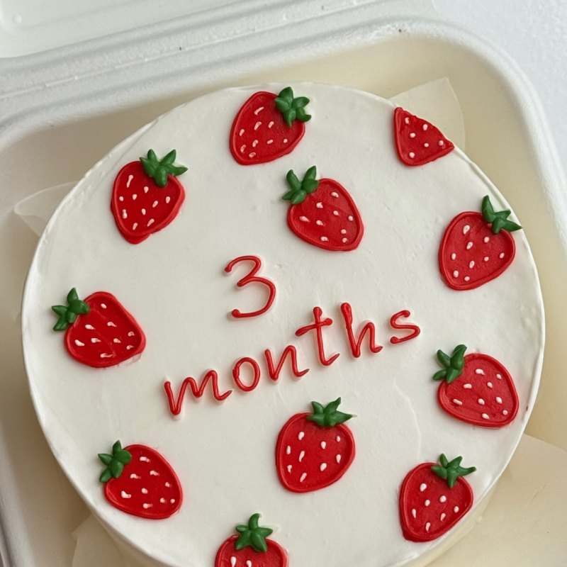 Детский бенто-торт «Çiyələk 3 months»