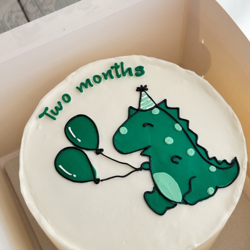Uşaq bento tortu «Dinozavr Two months»