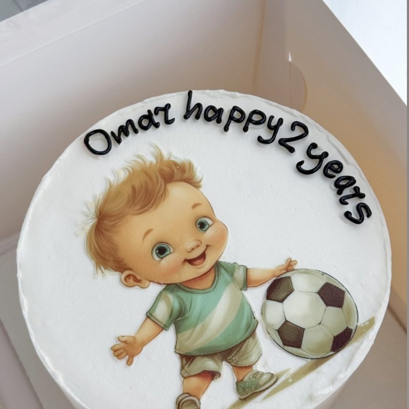 Детский бенто-торт «Futbolçu Omar»