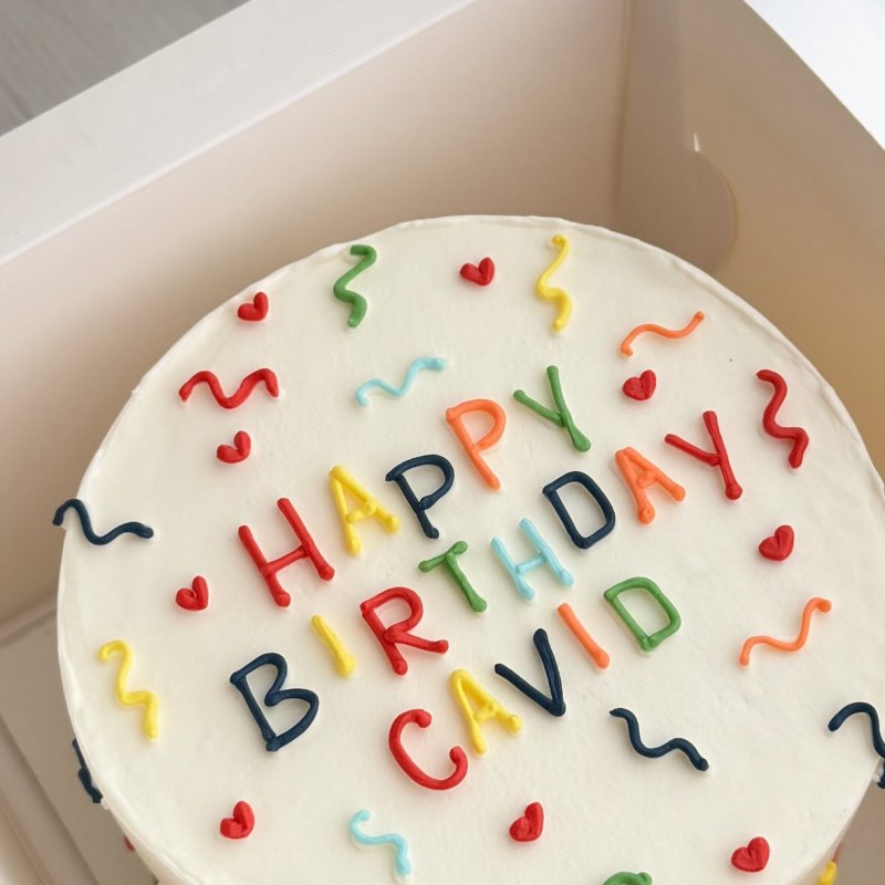 Uşaq bento tortu «Happy Birthday Cavid»