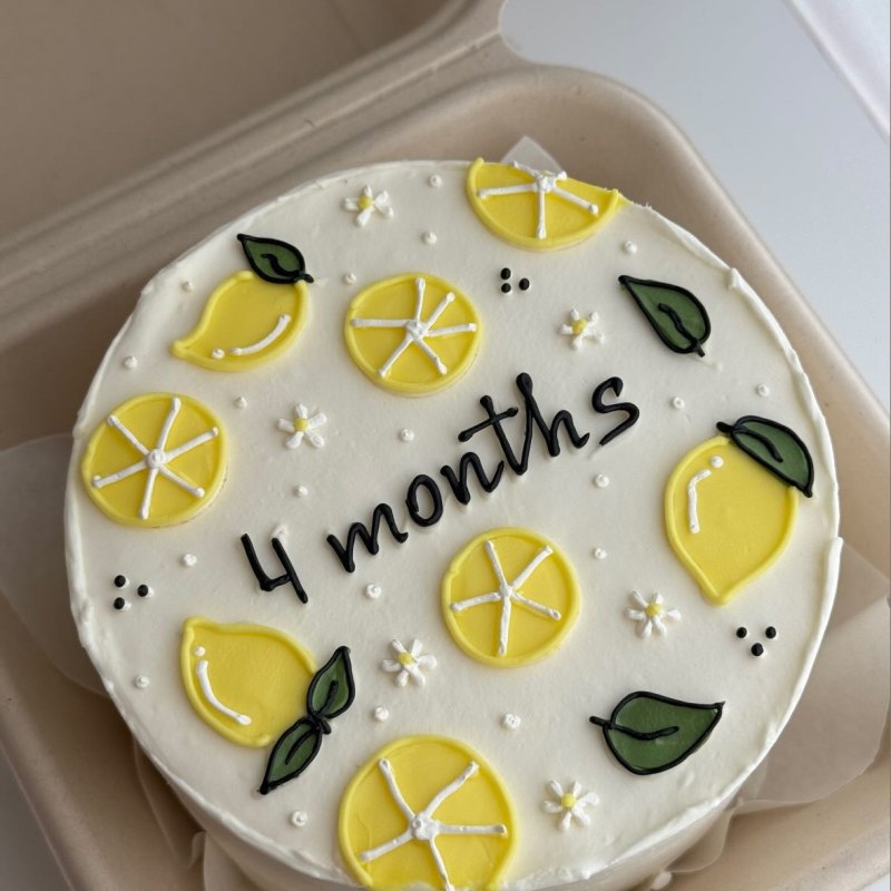 Uşaq bento tortu «Limon 4 months»