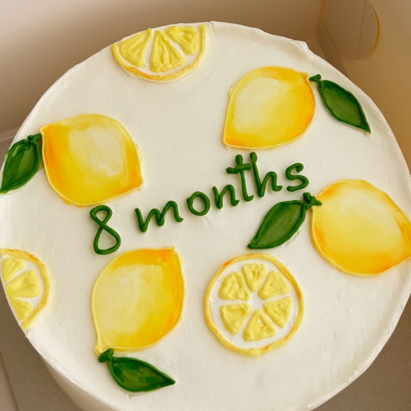 Uşaq bento tortu «Limonlar 8 months»