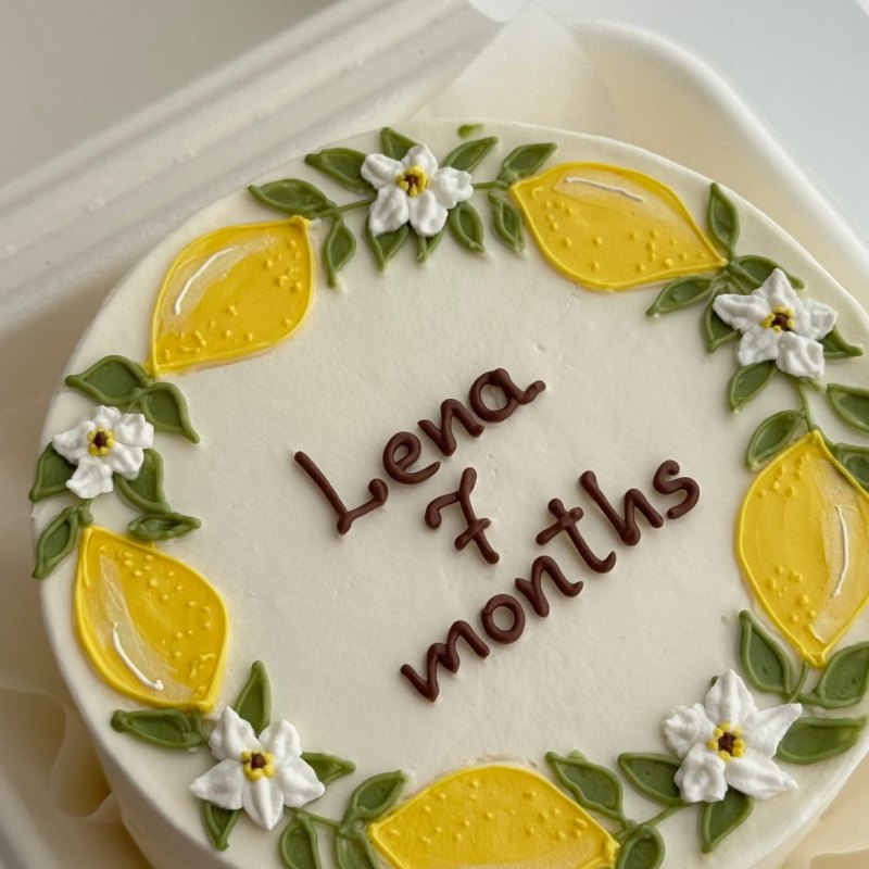 Детский бенто-торт «Limonlar Lena 7 months»