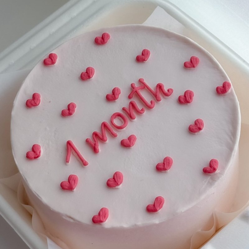 Детский бенто-торт «Ürəklər 1 month»