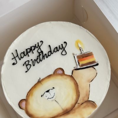 Kids bento cake «Ayı və tort»