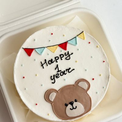 Uşaq bento tortu «Ayıcıq Happy 1 year»