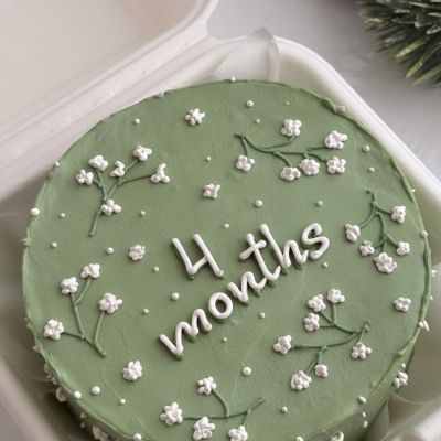 Uşaq bento tortu «Yaşıl 4 months»