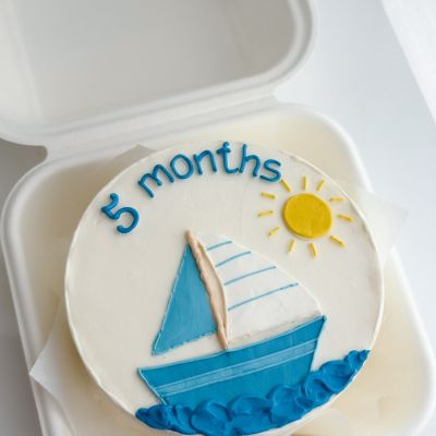 Uşaq bento tortu «Yelkənli 5 months»